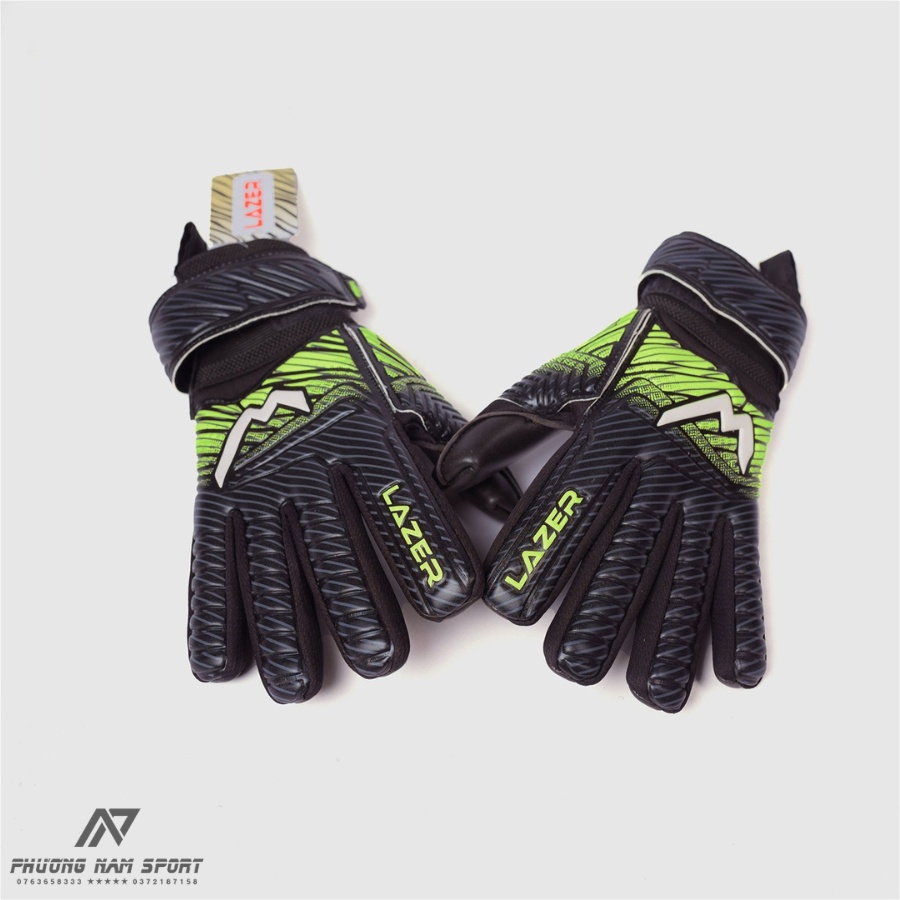 Găng Tay Thủ Môn Wika Lezer Chính Hãng, Bao Tay Thủ Môn Có Xương Trợ Lực Bảo Vệ Ngón Tay Full Size 8 9 10