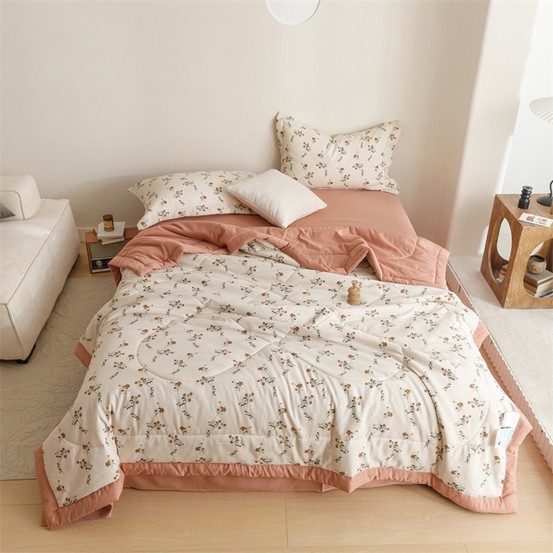 Set ga cotton linen IGUN BEDDING chăn trần bông hè siêu mát