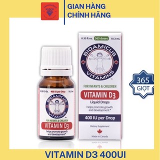 Bioamicus Vitamin D3 400iu/giot 10ml
