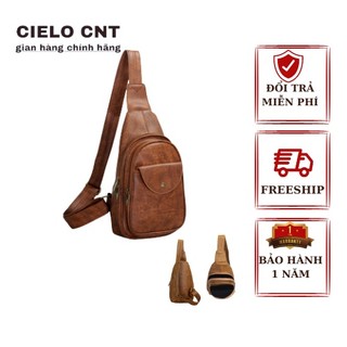 Túi đeo chéo Unisex MQ18 CNT thời trang nam nữ da cao cấp