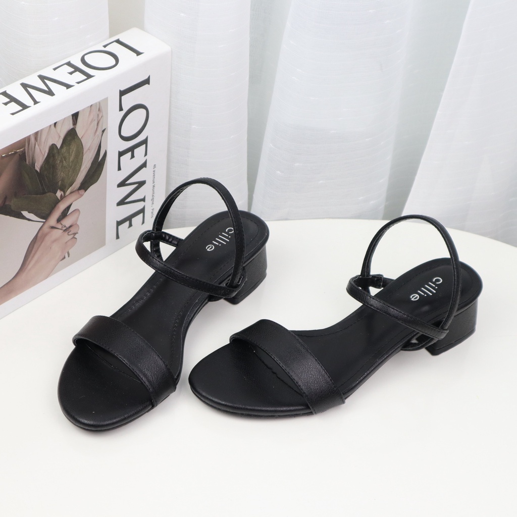 Giày sandal nữ quai thun êm chân cao 5cm thoải mái đi cả ngày 1141