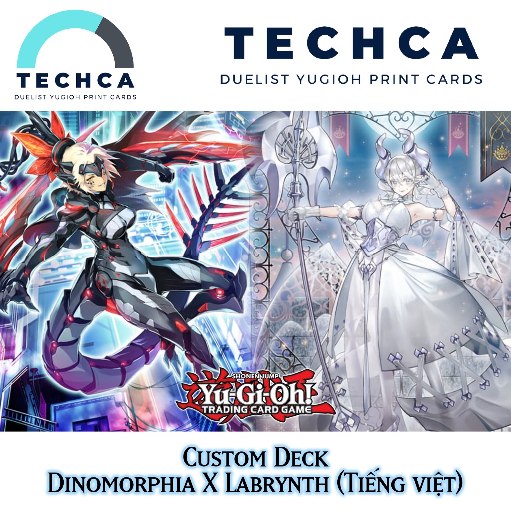 Bài In Tiếng Việt - Bộ bài Yugioh - Custom Deck - Dinomorphia X Labrynth