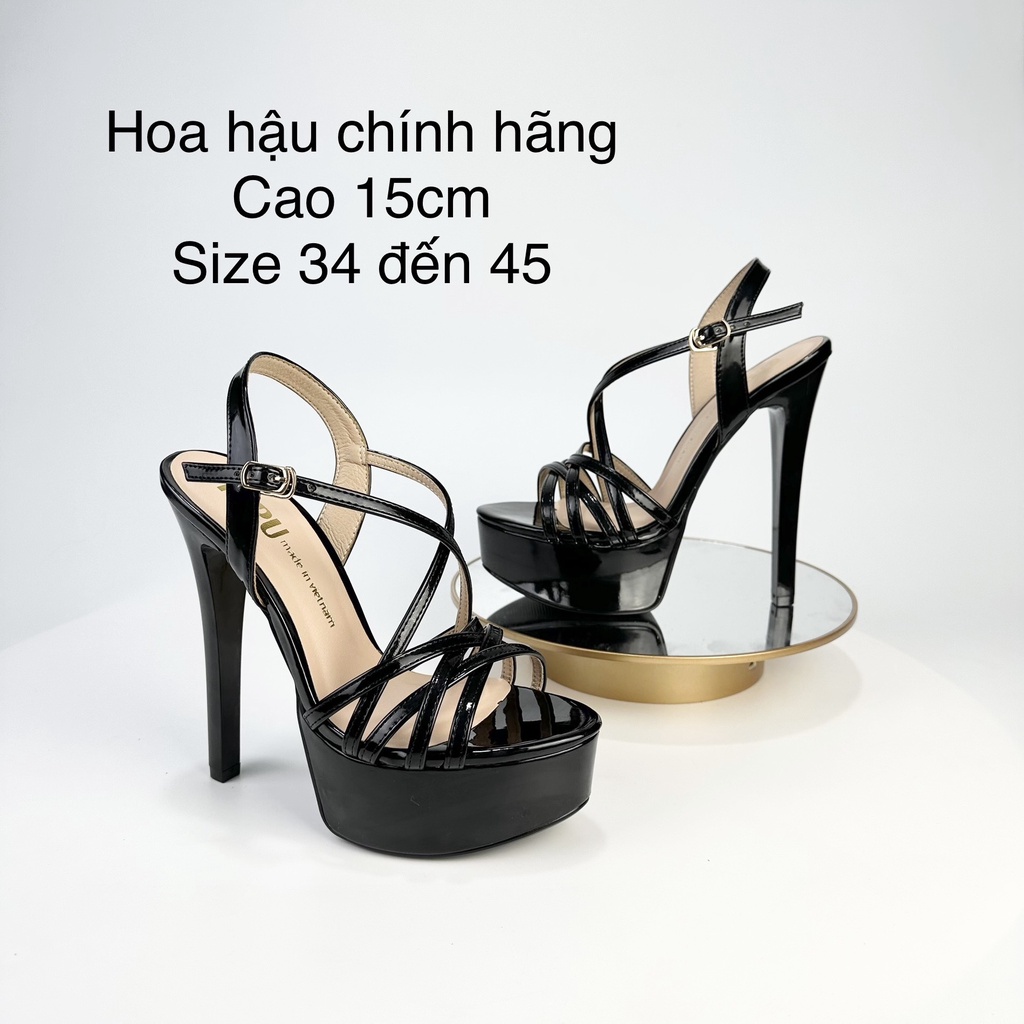 Giày cao gót hoa hậu15cm,sandanl cao gót đế đúp ,giày cưới,hoa hậu catwalk chính hãng