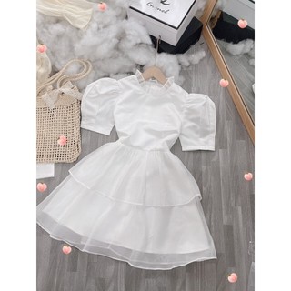 Đầm xốp tầng tay phồng🌸
