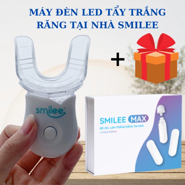 [Tặng Qùa] SMILEE- Máy Đèn LED làm trắng răng tại nhà Smilee Max- Chính Hãng-Sử dụng 5 năm-Răng trắng 6 tông chỉ 7 ngày