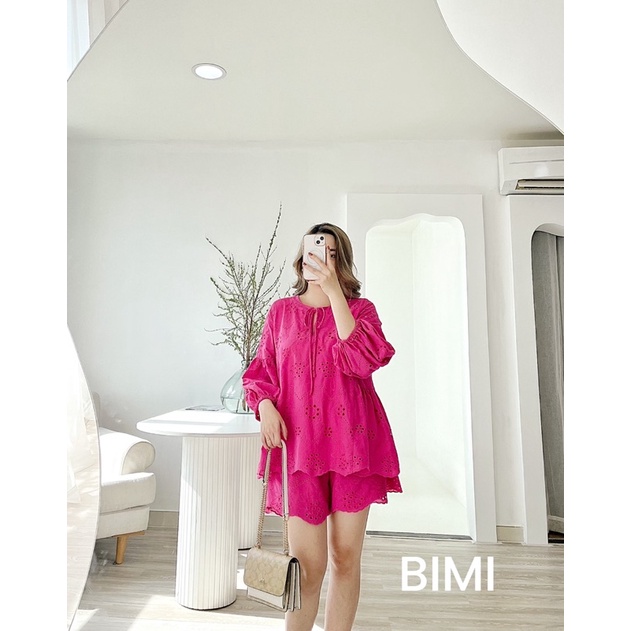 SET XÔ THÊU QUẦN SHORT - BIMI