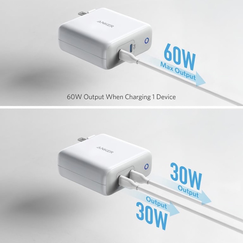 Sạc Anker PowerPort Gan A2029 60W 2C