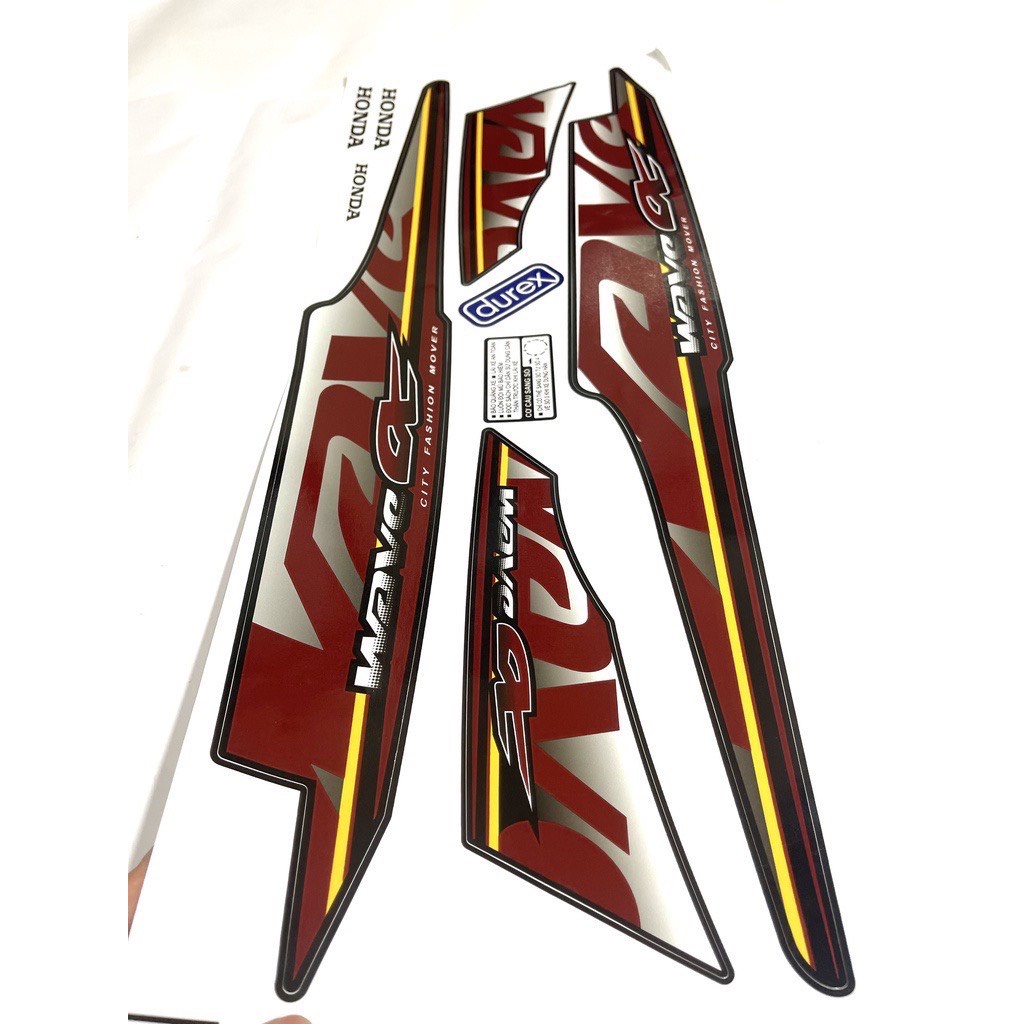 Tem wave, Tem dời WAVE ALPHA MẪU HÓT. ĐỦ MÀU. Dán cho Wave 50cc/100cc/110cc Mẫu Mới 2022 vip1