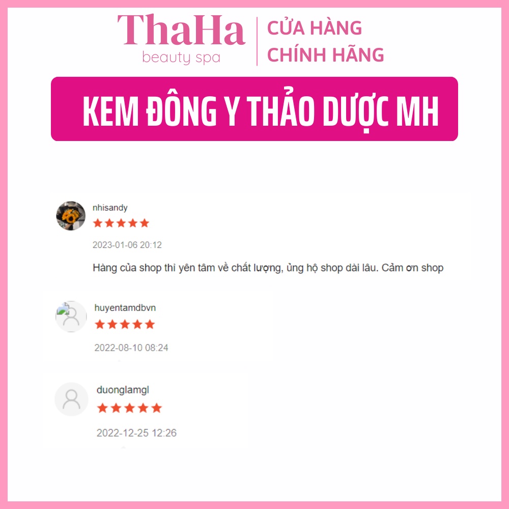 Kem tái tạo da nuôi da, Kem đông y thảo dược MH Beauty Spa, Phục hồi sau liệu trình Spa BabyFace