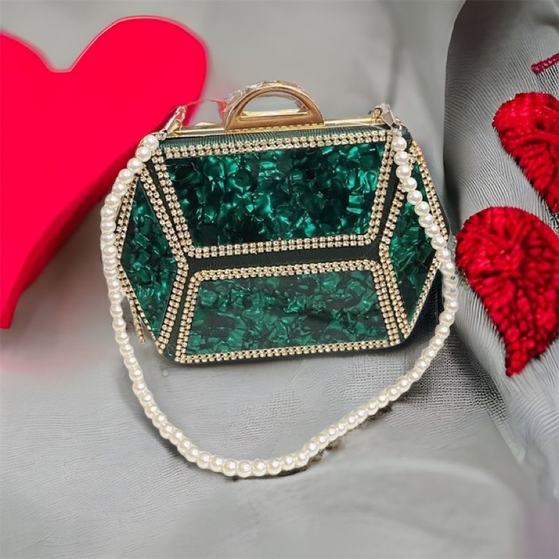 Bóp Đầm Đeo Vai Kết Hạt Thủ Công Hàng Cao Cấp Có Quai{ Nhận giao hoả tốc trong ngày khu vực tphcm}