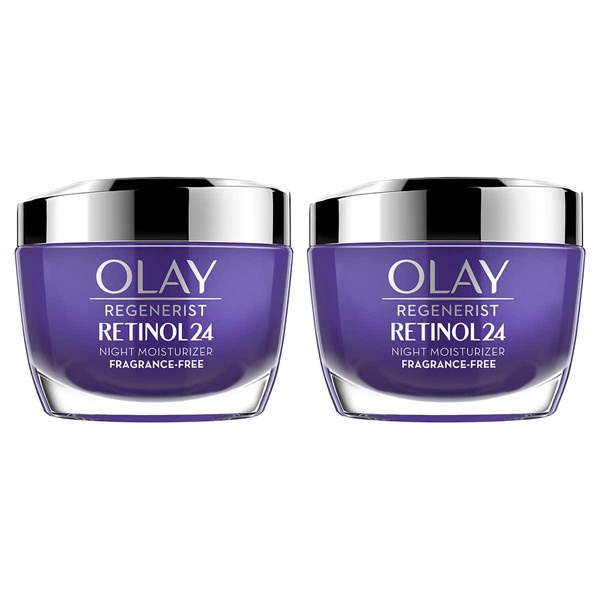 Kem dưỡng Olay Regenerist Retinol 24 Night Facial Moisturizer không mùi (vỉ 2 hộp màu tím)