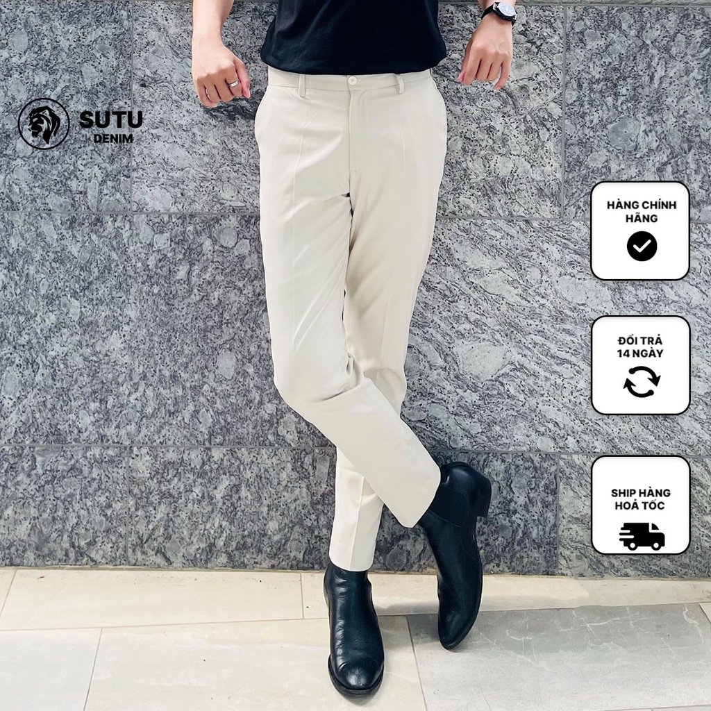 Quần Tây Nam Ống Suông SUTU Xu Hướng Hiện Đại Mới Nhất Năm Nay Q2IDE9.