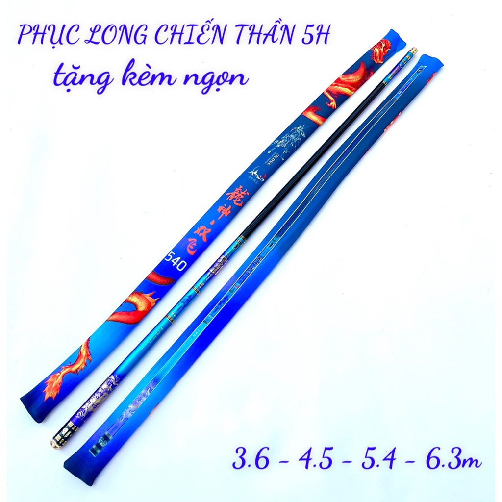 Cần câu tay đơn đài chất liệu cacbon cao cấp  -PHỤC LONG CHIẾN THẦN  5H