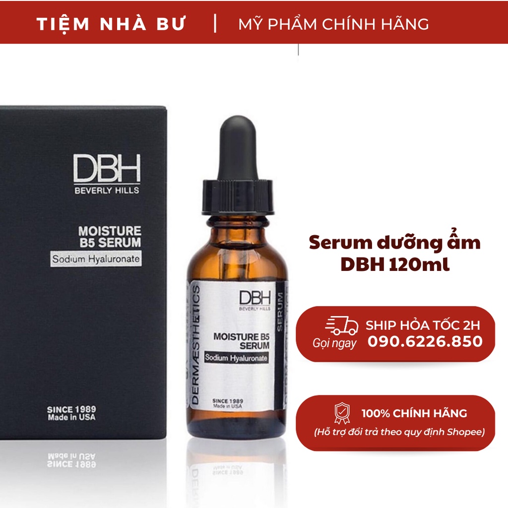 Serum tinh chất dưỡng ẩm làm mềm da ngăn ngừa lão hóa DBH Moisture B5 Serum Sodium Hyaluronate 120ml