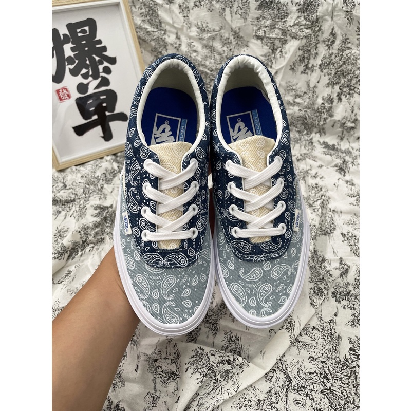 Hàng order xuất dư ***Vans Acer Ni Sp White and Blue Cashew Flower Unisex
