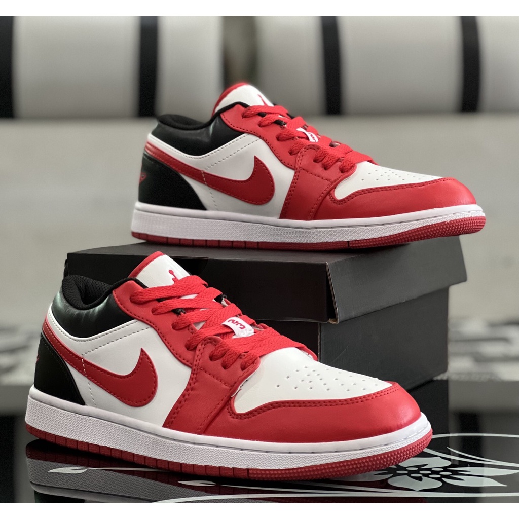 Siêu Sale Giày Nike Jordan Trắng Đỏ Cặp Nam Nữ Full Box Đủ Size Tặng Kèm Vớ