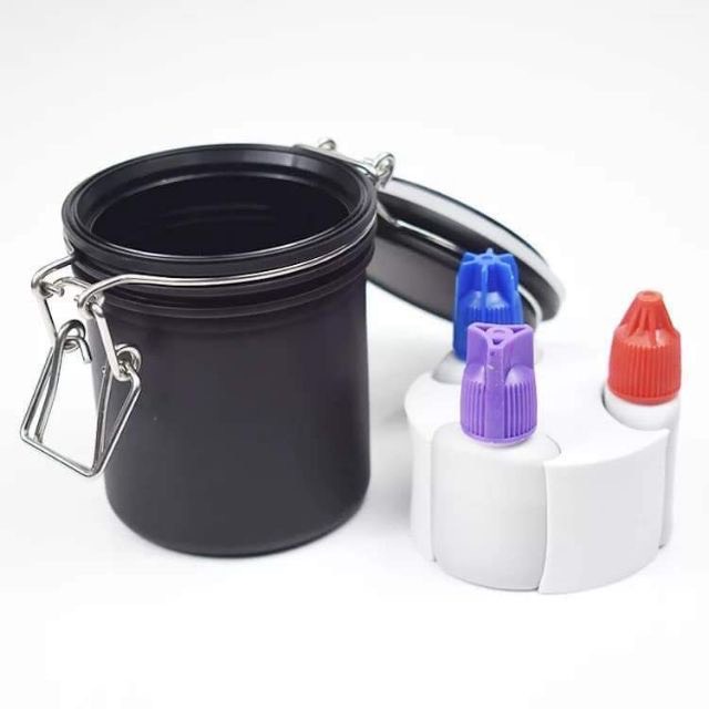 Hũ gạo bảo quản keo mi, hũ đựng keo nối mi