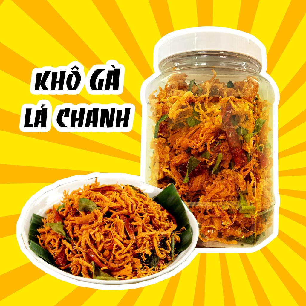 Khô Gà Lá Chanh Loại 1 , 100% Thịt Gà