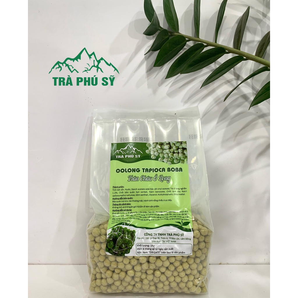 Trân Châu Olong - Trân Châu Ô Long Tươi (gói 1kg - gói 3kg) - Nguyên Liệu Pha Trà Sữa Trân Châu  - Sữa Tươi Trân Châu