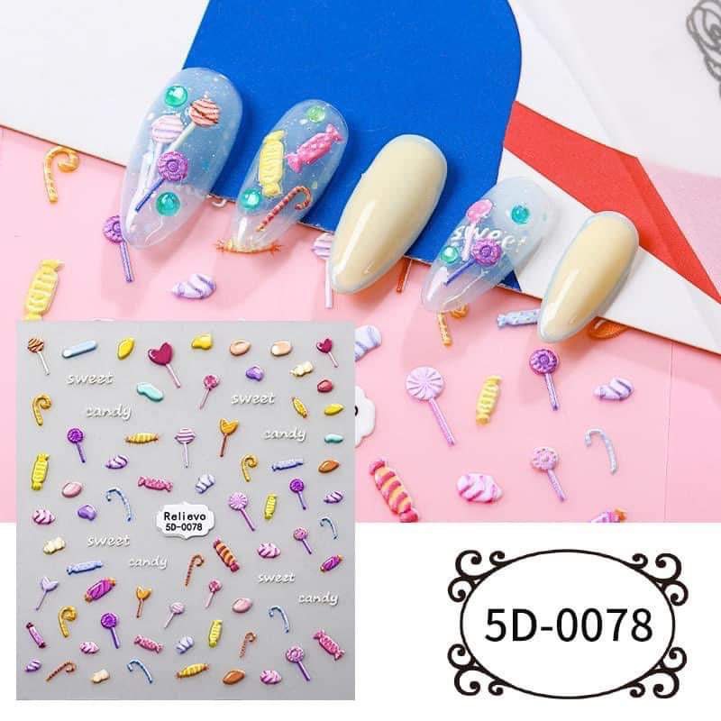 Miếng dán móng tay sticker lụa các mẫu