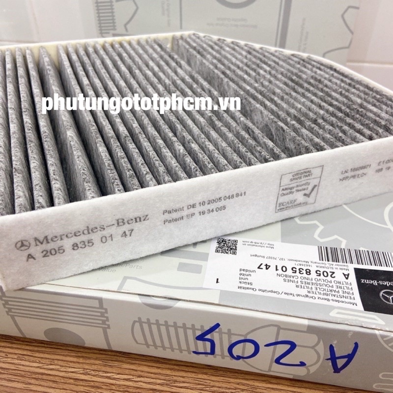 Lọc gió máy lạnh trong Mercedes C250, C200, C220, C180 AMG, E200, E220, E250