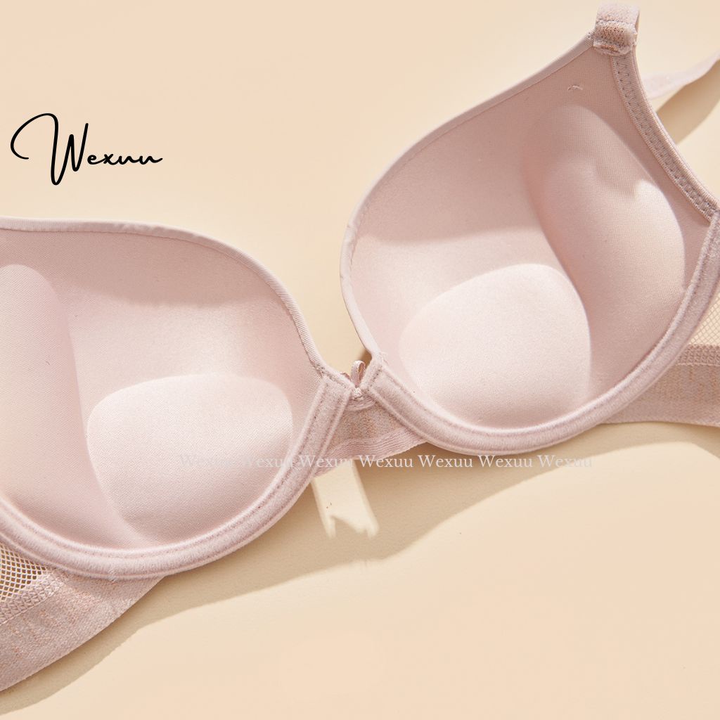 Áo lót nữ có gọng Wexuu Design vải su đúc phối dây lưới thoáng khí, đệm kép dày nâng ngực- AV69