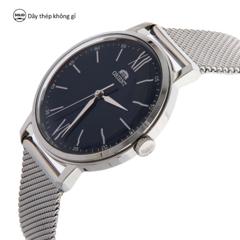 Đồng hồ nữ Orient Watch Classic RA-QC170 máy pin mặt kính cường lực chống xước dây thép lưới đeo tay cao cấp chính hãng