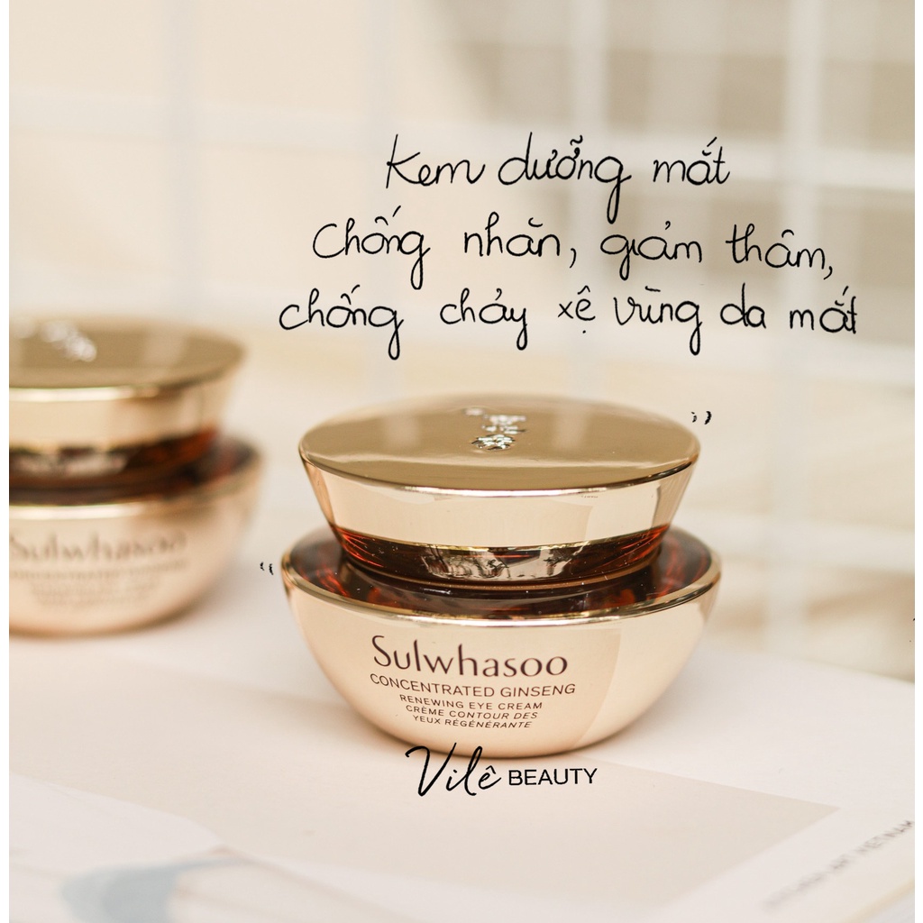 Kem Dưỡng Da Mắt Nhân Sâm Sulwhasoo Concentrated Ginseng Renewing Eye Cream 5ml