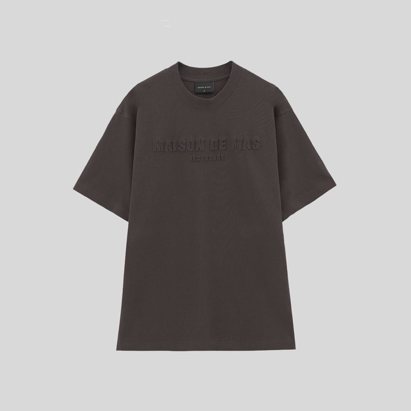 Áo thun Embossed Logo - Charcoal