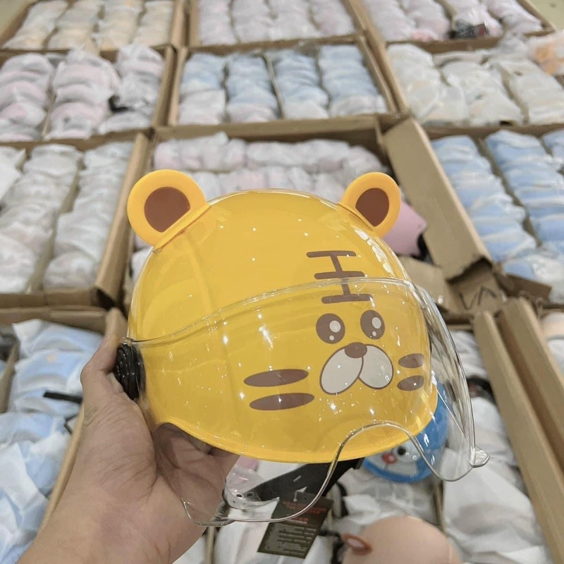 MŨ BẢO HIỀM CHO BÉ CÓ KÍNH