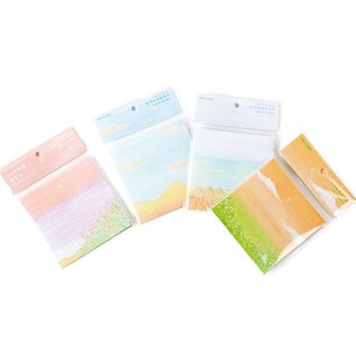 Giấy ghi chú sticky note tranh vẽ, bò sữa, 3 tầng thú siêu cute