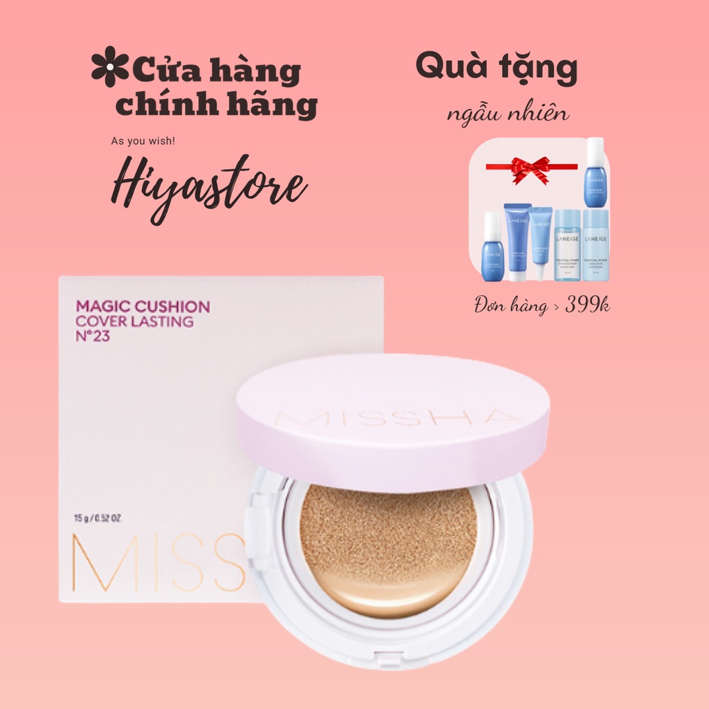 Phấn Nước Missha Hồng Magic Cushion Cover Lasting Spf50+ Pa+++ 17g