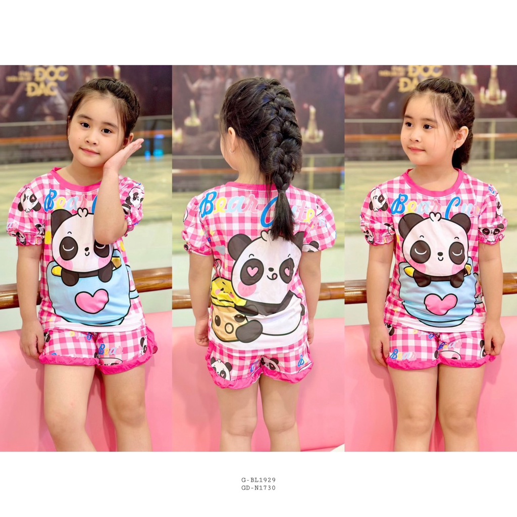 Bộ đùi thun lạnh bèo bé gái