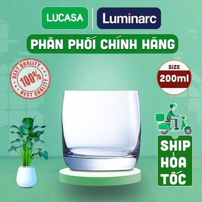 Bộ 6 Ly Thủy Tinh Luminarc Vigne 200ml - Loại Thấp BOL2572 | Phân Phối Chính Hãng
