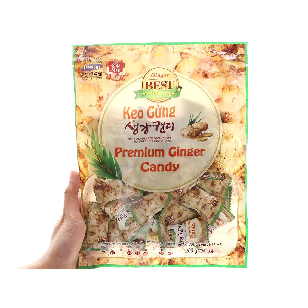 Kẹo gừng Premium Ginger Candy 200g