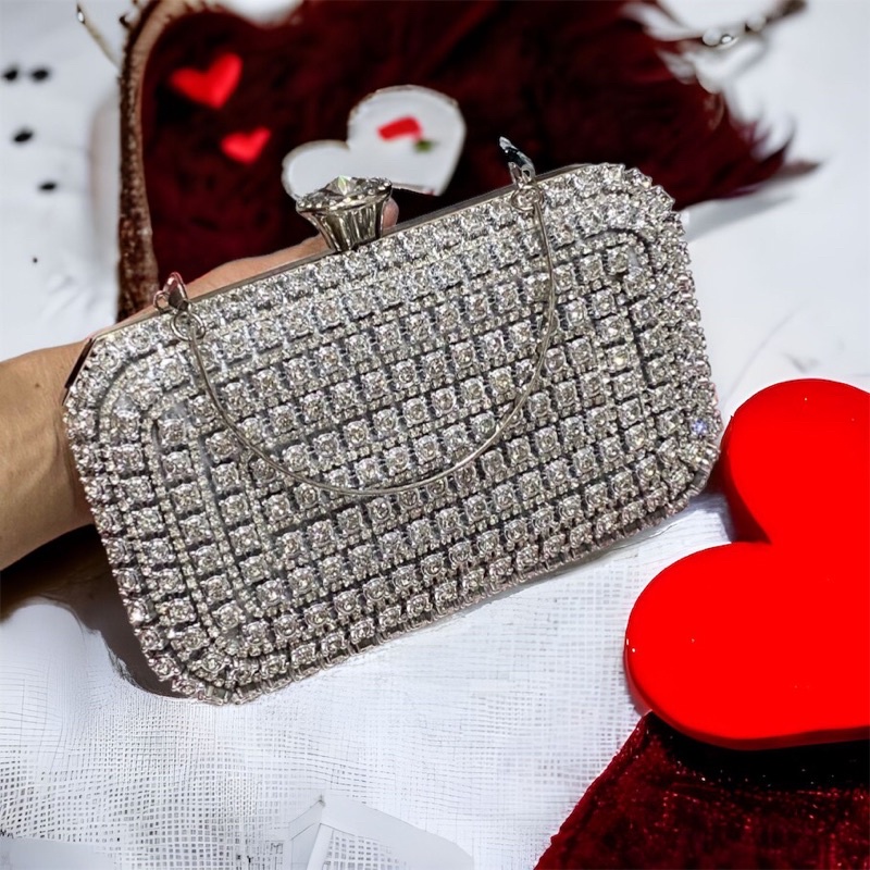 Bóp Đầm Đeo Vai Kết Hạt Thủ Công Hàng Cao Cấp Có Quai{ Nhận giao hoả tốc trong ngày khu vực tphcm}