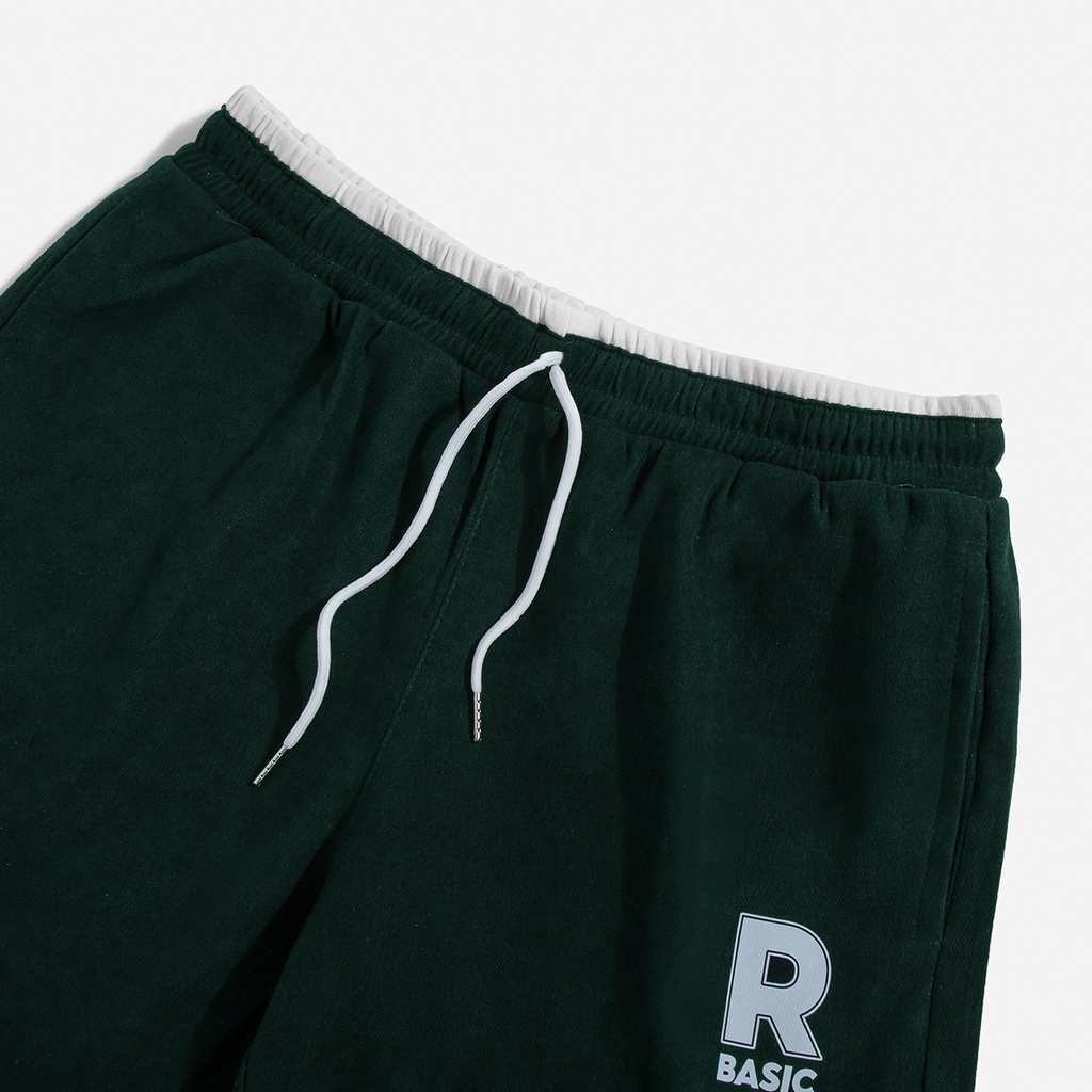 Quần đùi nam ROUGH phối layer chất thun nhám hàn 5 màu cơ bản