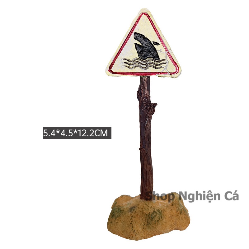 Mô Hình Biển Báo Trang Trí Bể Cá, Hồ Cá Độc Đáo