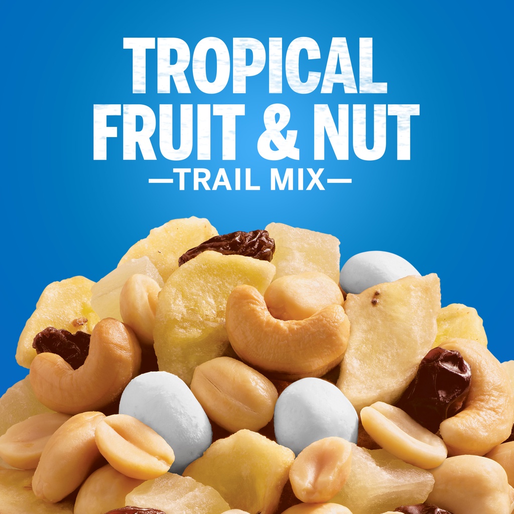 Hỗn hợp 6 loại trái cây sấy và hạt - Planters Tropical Fruit & Nut 56g