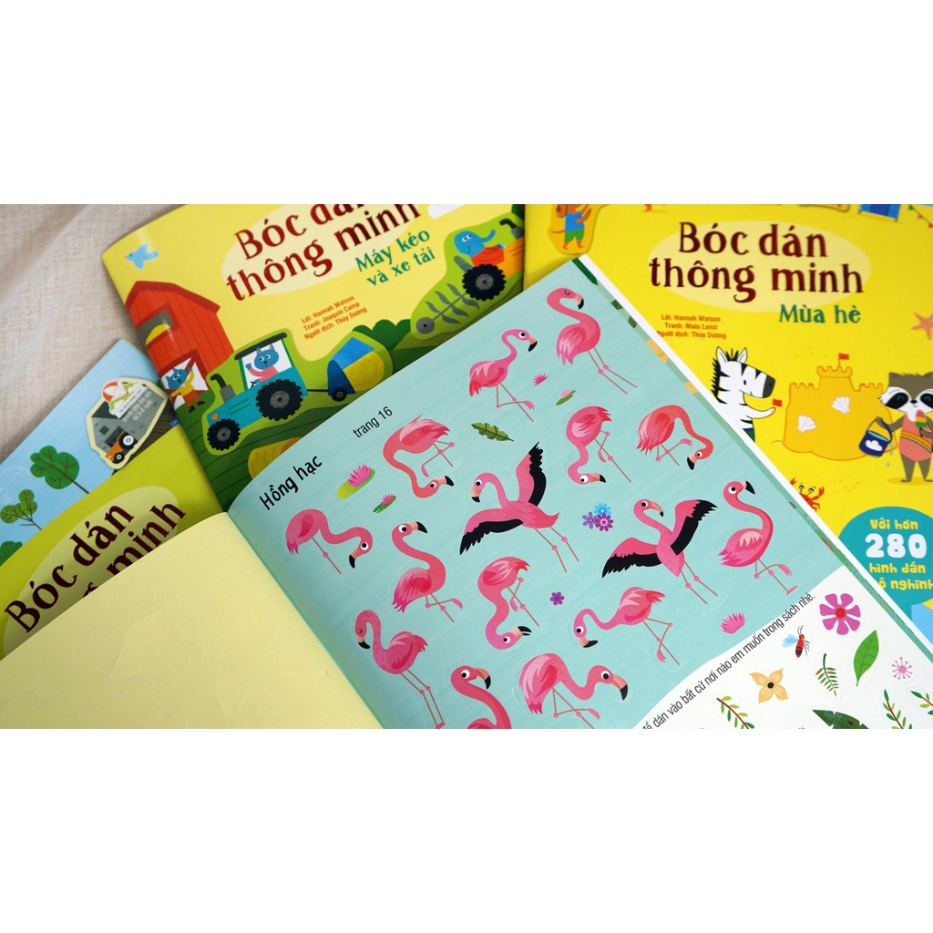 Sách - Bóc dán thông minh - Hơn 240 hình dán ngộ nghĩnh cho trẻ từ 3 - 8 tuổi - Nhiều chủ đề - Đinh Tị Books