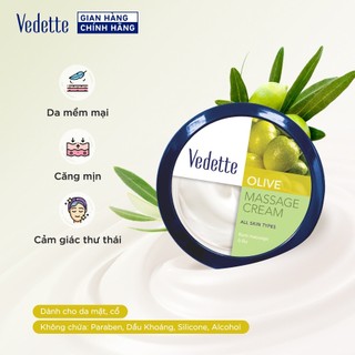 Kem massage mặt và body Olive Vedette 145ml nuôi dưỡng và củng cố hàng rào bảo vệ da