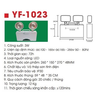 Đèn chiếu sáng sự cố Yifei-1023