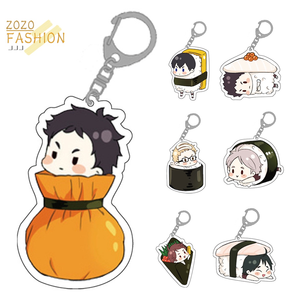 Móc Chìa Khóa Bằng Acrylic Hình Nhân Vật Anime Haikyuu Hinata Shoyo