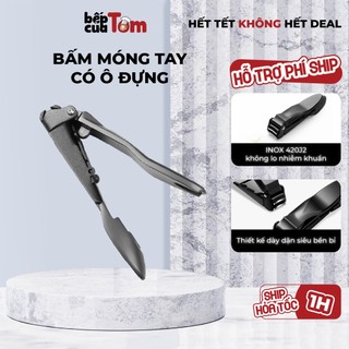 Bộ Bấm Móng Tay Có Ngăn Đựng Móng Sau Cắt Làm Bằng Inox 402J2 Chuyển Dùng Trong Thiết Bị Y Tế