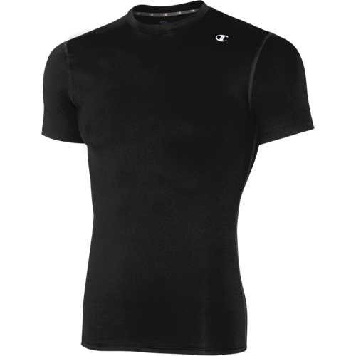 Champion Short Sleeve Compression Tee: Áo thun co giãn thể thao Black