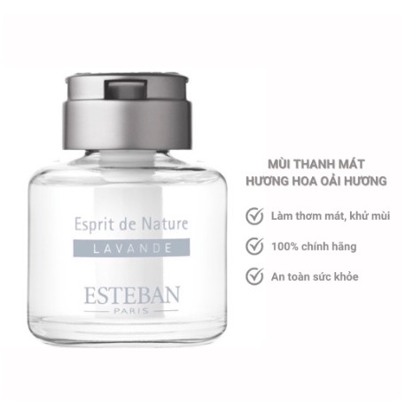 Nước hoa khử mùi ô tô cao cấp hương hoa oải hương Esteban, Nước thơm xe hơi an toàn tiện lợi