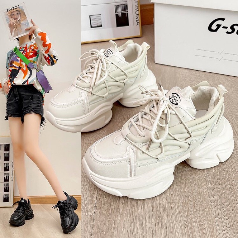 Giày thể thao nữ, giay Ullzang nâng đế Zinshoes có sẵn