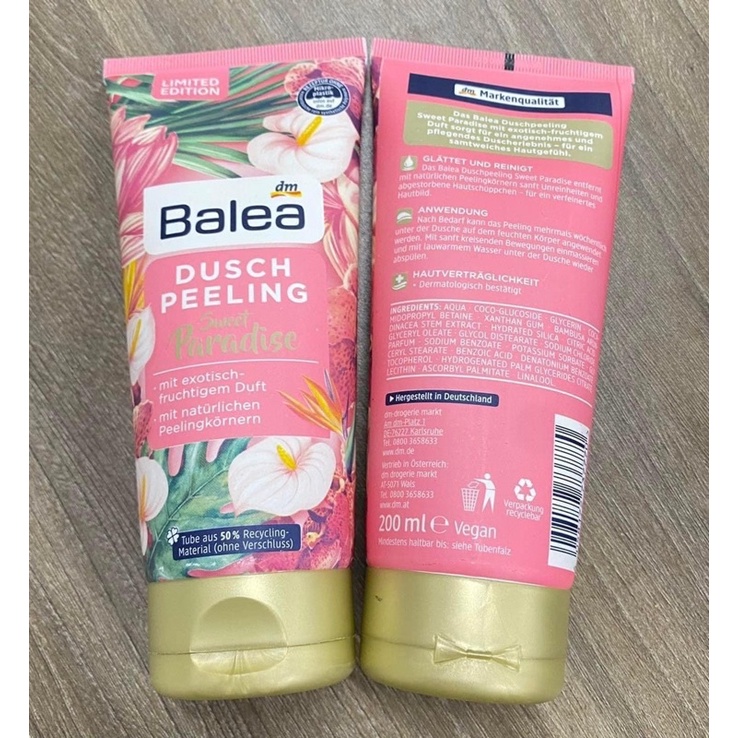 Tẩy da chết body balea Đức