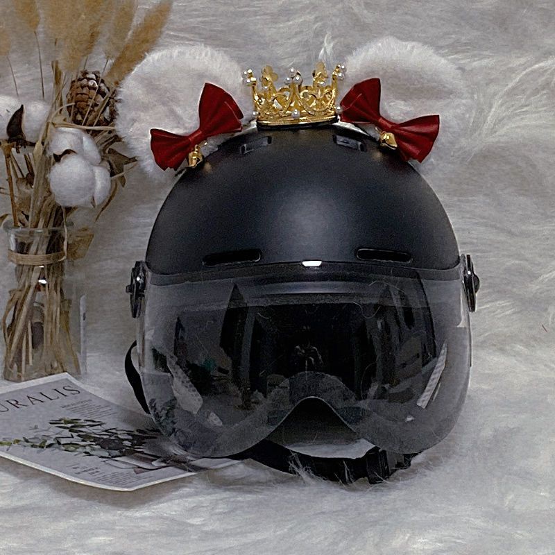 Mũ Bảo Hiểm Hình Tai Mèo Siêu Dễ Thương