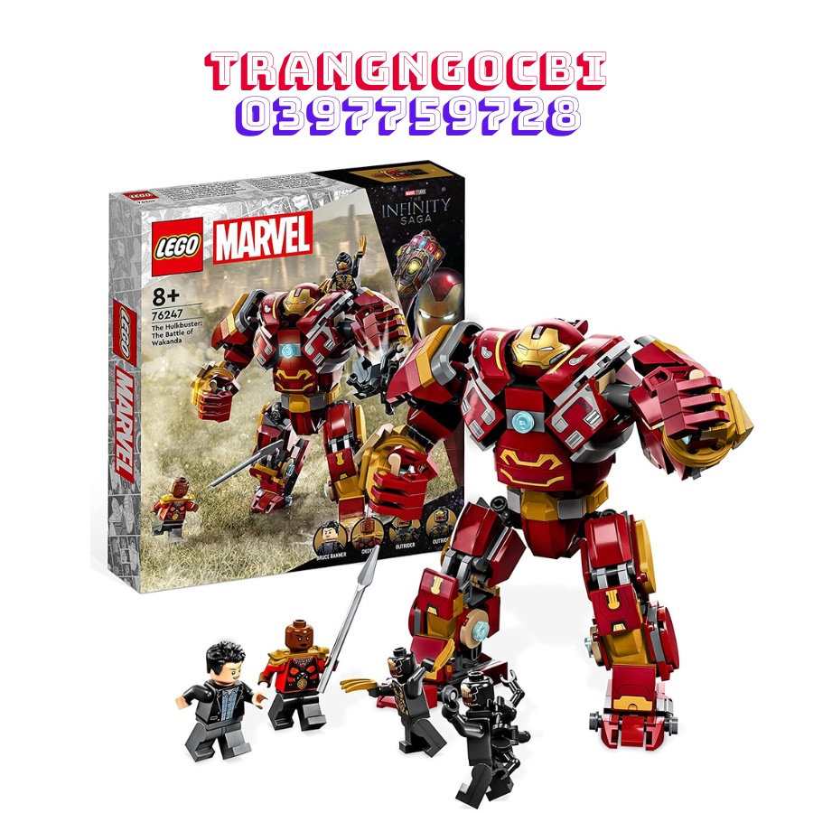 LEGO 76247 - Marvel The Hulkbuster: Trận chiến Wakanda